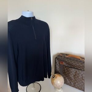 NWOT J. Crew Navy 100% Italian Merino Wool Size L